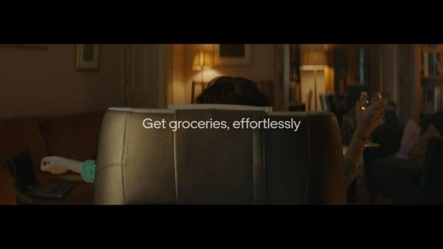 Uber Eats 'Get Groceries, Efforlessly' (Wine)